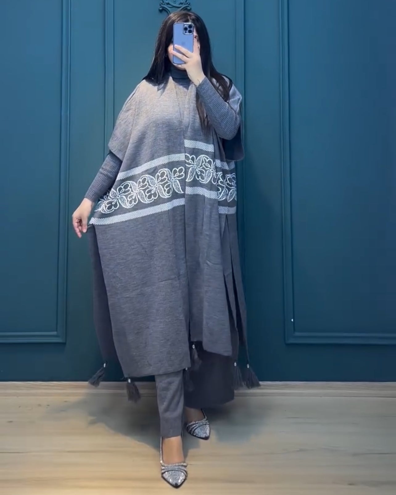CH 504  Ready To Wear 3 Pcs Winter Fleece Outfit
