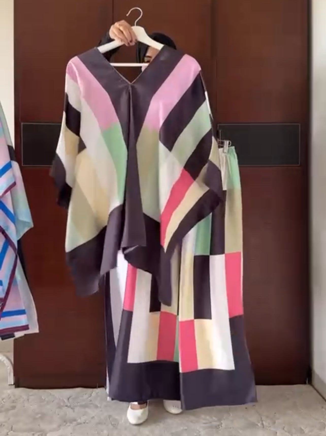 CH 539 Piece Printed Silk Co Ord Set -
