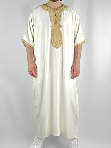 T-18 Cream & Gold - Luxe Kandora