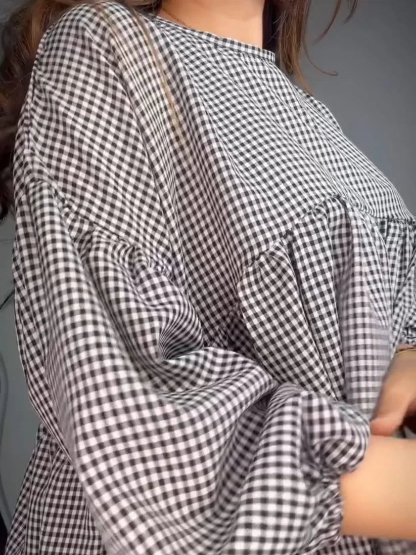 CH 552 Classic Checkered Cotton Co-ord Set-