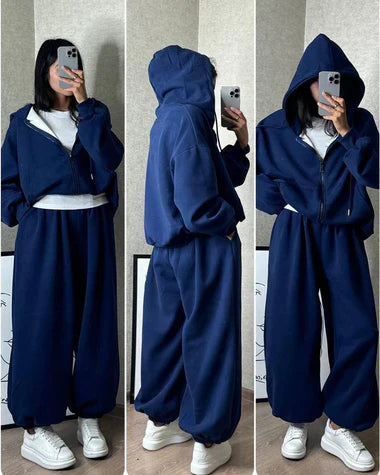 CH 479 Saimwear Cloud Flower Zipper Tracksuit