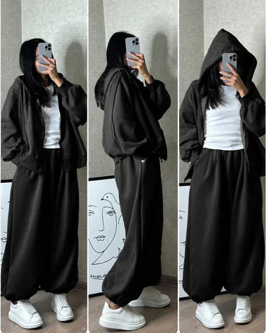 CH 479 Saimwear Cloud Flower Zipper Tracksuit
