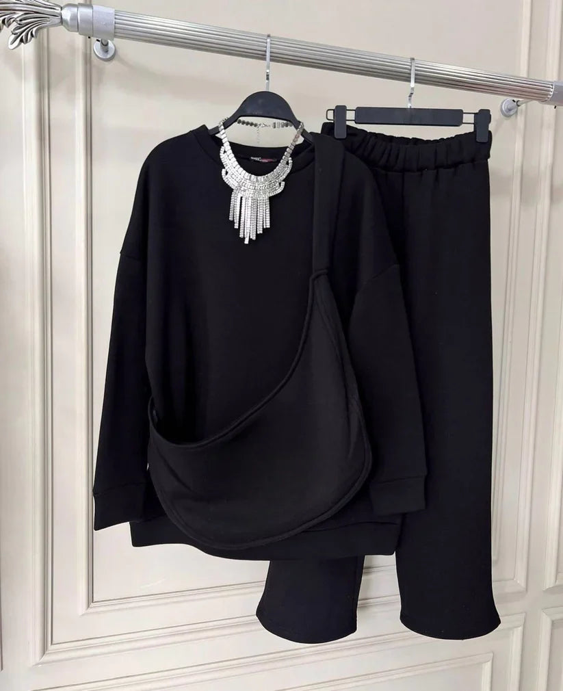 Carryall Winter Fleece Co Ords Set SweatShirt + Trouser + Bag CH 391