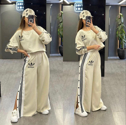 W-1  Women’s Premium Co-ord Tracksuit – Sweatshirt & Trousers Set