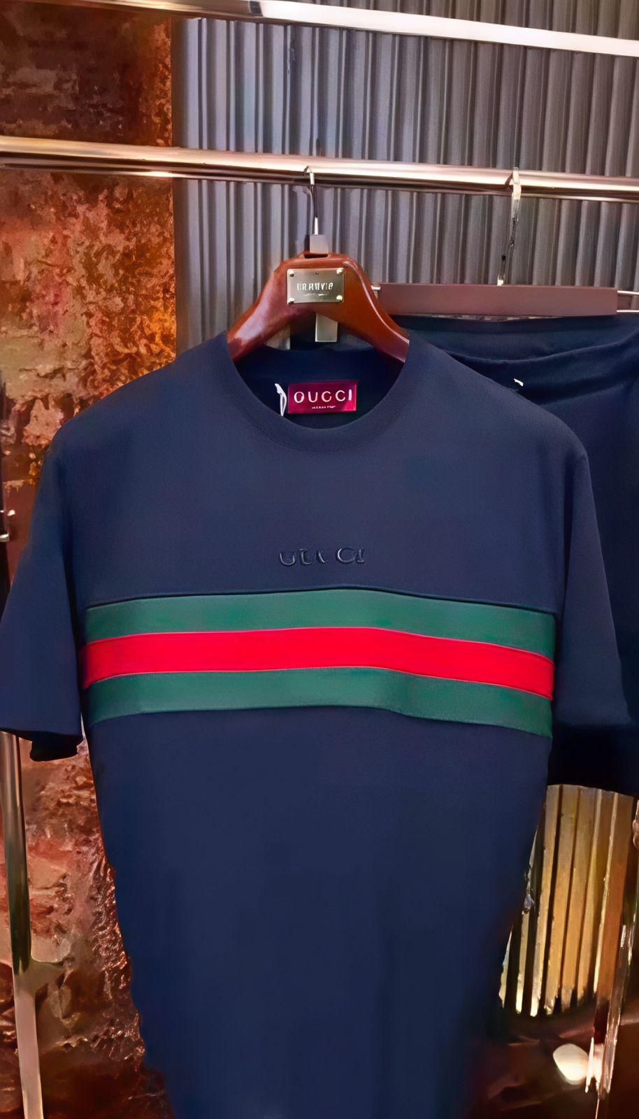 Men’s Premium Gucci Co-Ord Set T-Shirt with Shorts ( V-15 GUCCI)