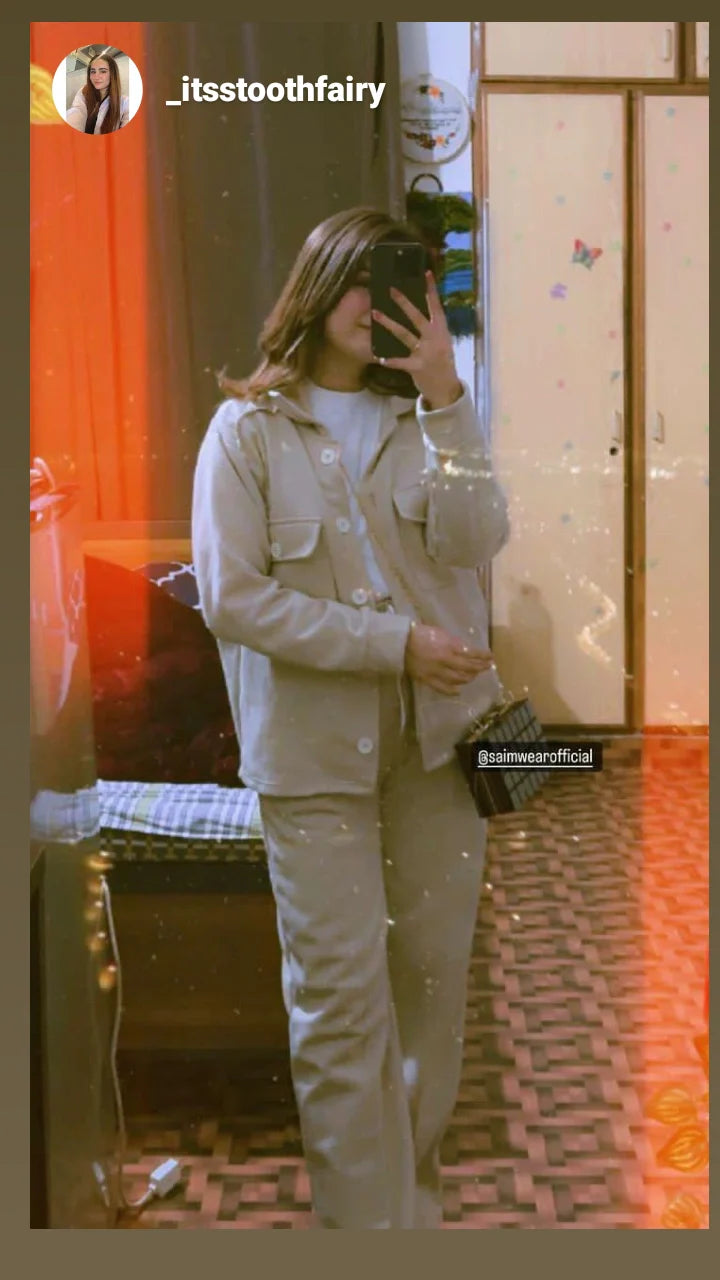 3 Pcs Winter Button Style Outfit CH-320