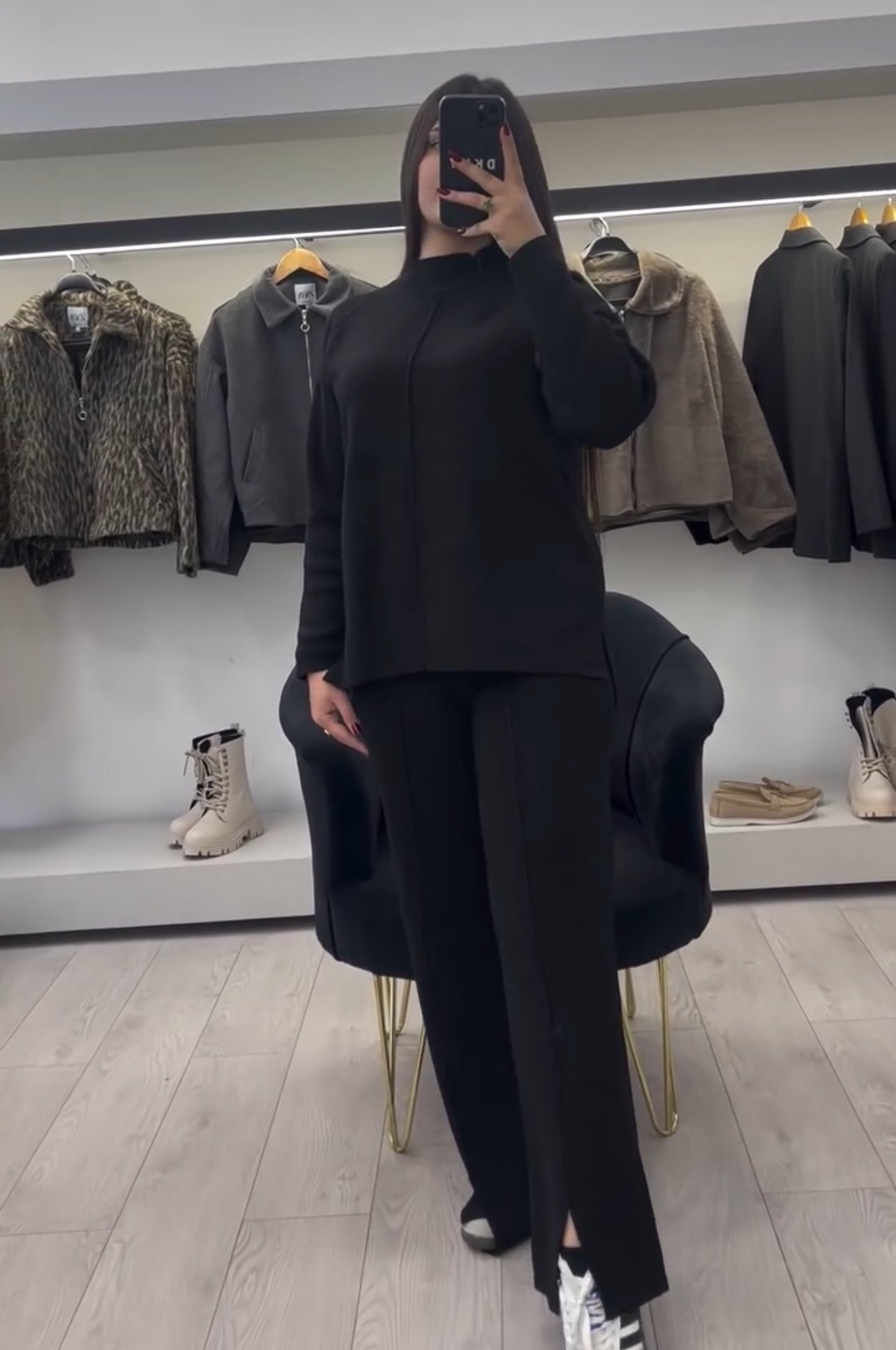 CH 522  Bootcut Style Fleece Co-ord Set For Winters