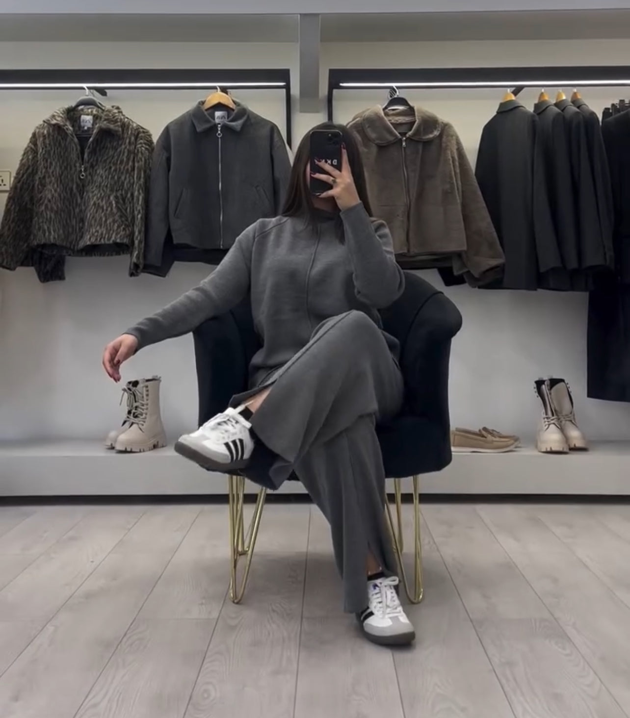 CH 522  Bootcut Style Fleece Co-ord Set For Winters