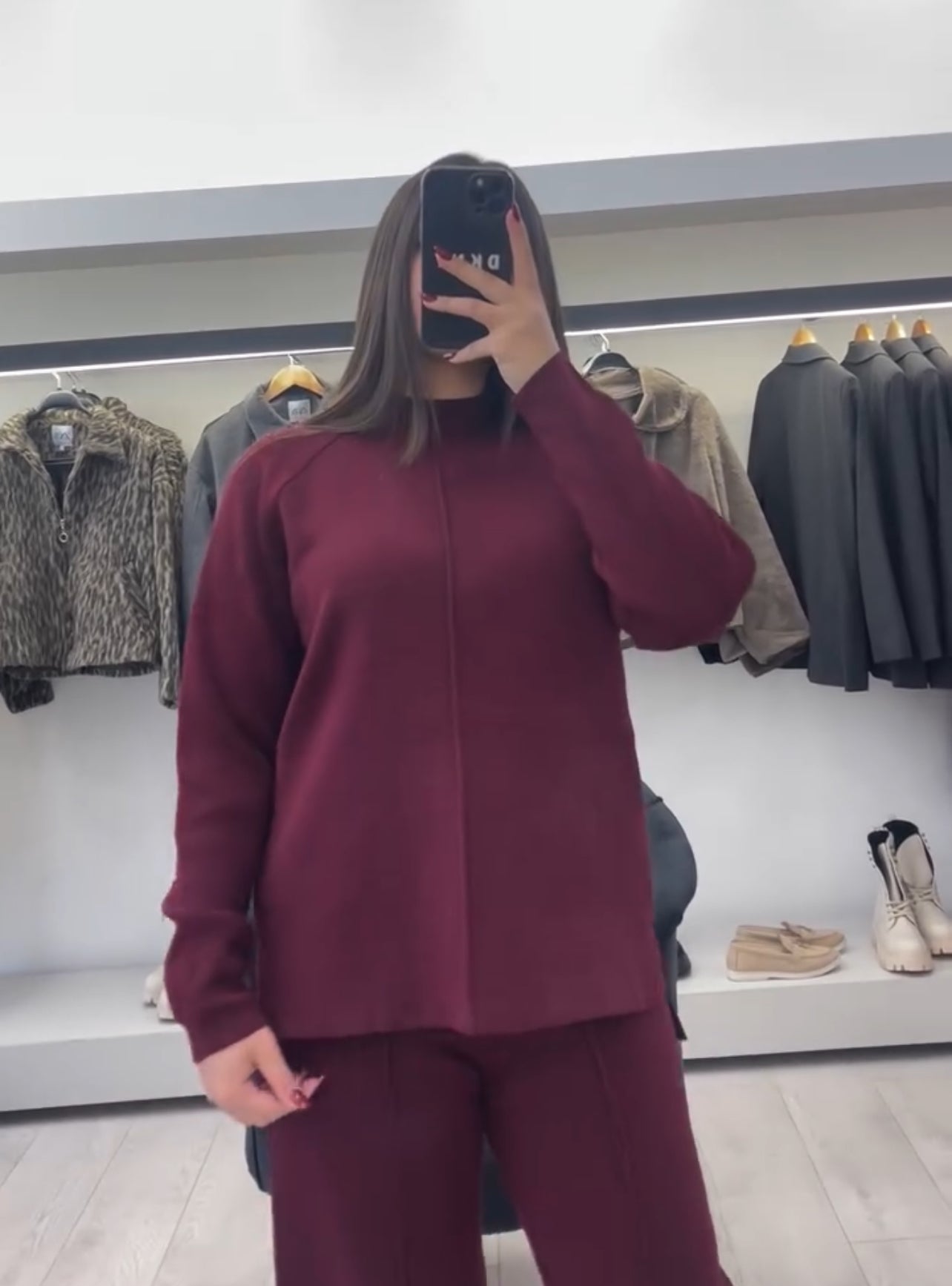 CH 522  Bootcut Style Fleece Co-ord Set For Winters