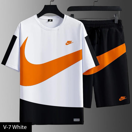 Nike Two-Piece Sports Set | Premium T-Shirt  Shorts (V-7)